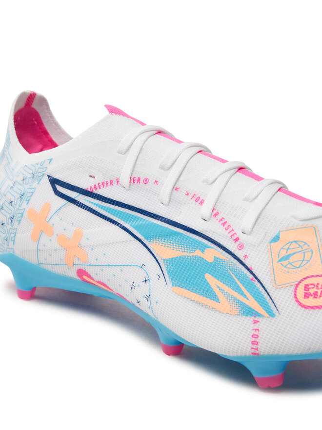 Puma Buty do piłki nożnej Puma ULTRA 5 MATCH VOL. UP FG/AG 108064 01 Biały