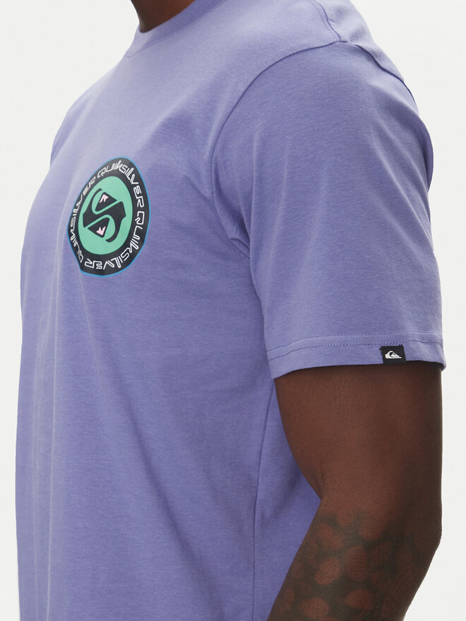 Quiksilver Quiksilver Majica Circle Back Ss EQYZT08054 Vijolična Regular Fit