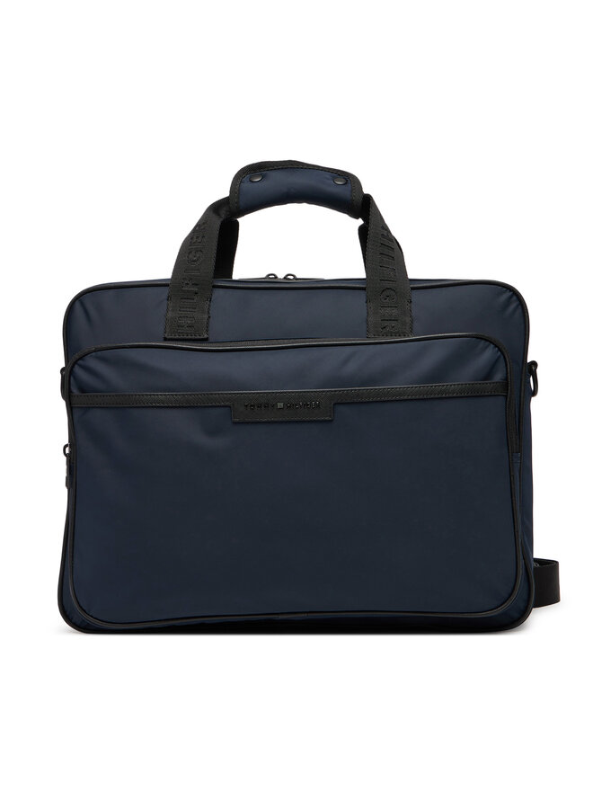 Tommy Hilfiger Portatīvā datora soma Tommy Hilfiger Th Repreve Computer Bag AM0AM13466 Tumši zils