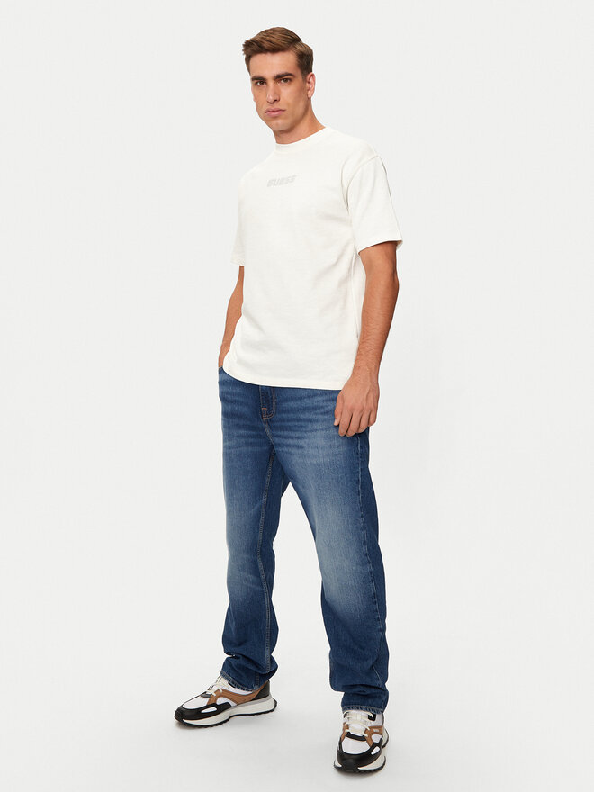 Guess Guess Camiseta Z4BI00 KCE21 Écru Regular Fit