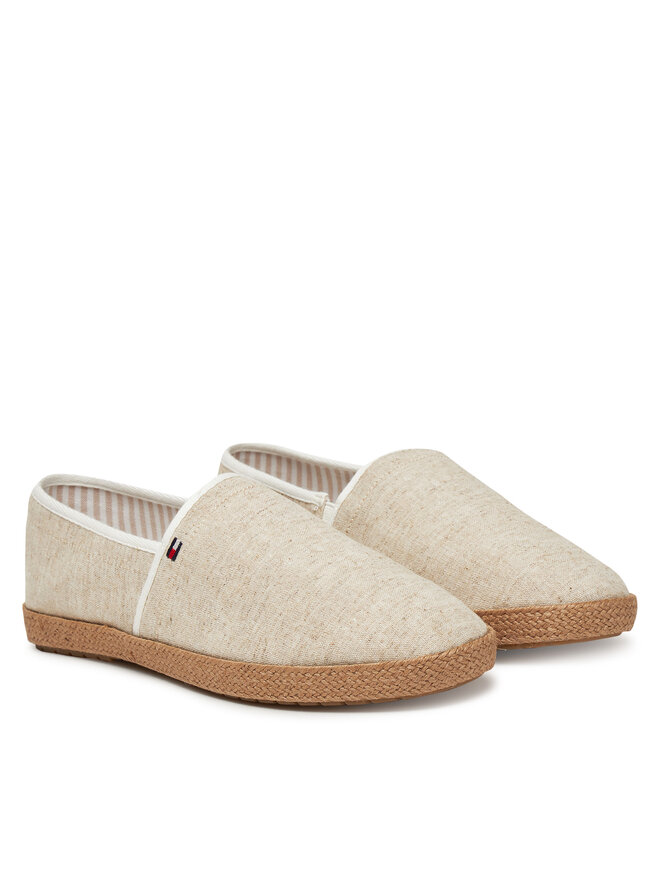 Tommy Hilfiger Еспадрильї Tommy Hilfiger Hilfiger Chambray Espadrille FM0FM05391 Écru