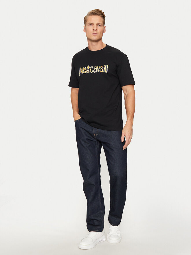 Just Cavalli Just Cavalli Camiseta 77OAHE25 Negro Regular Fit