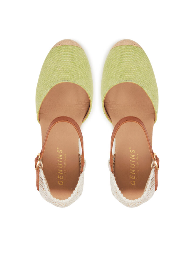 Genuins Еспадрильї Genuins Carina Canvas G106388 Зелений