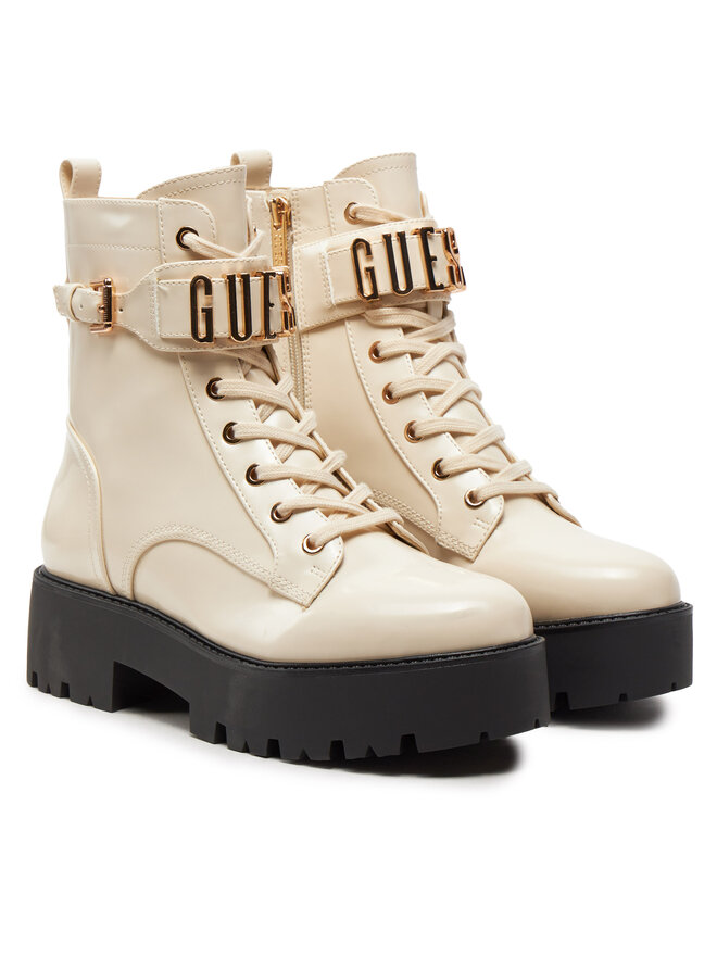 Guess Členková obuv Guess Vaires FLTSOM PAT10 Béžová