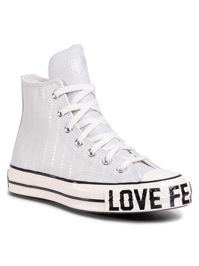Converse Sneakers aus Stoff Converse Chuck 70 Hi Photon 567152C Grau