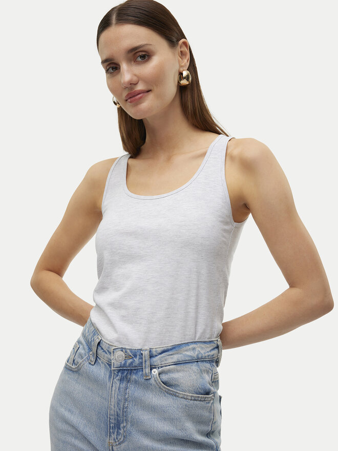 Vero Moda Vero Moda Топ Lulu 10323756 Сірий Regular Fit