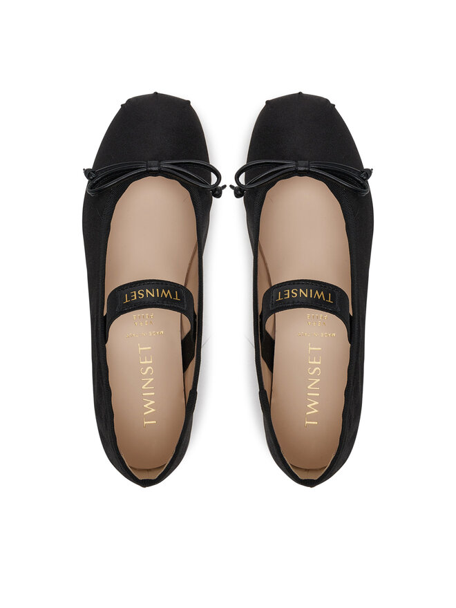 TWINSET Baleríny TWINSET 251GCJ022 M Čierna