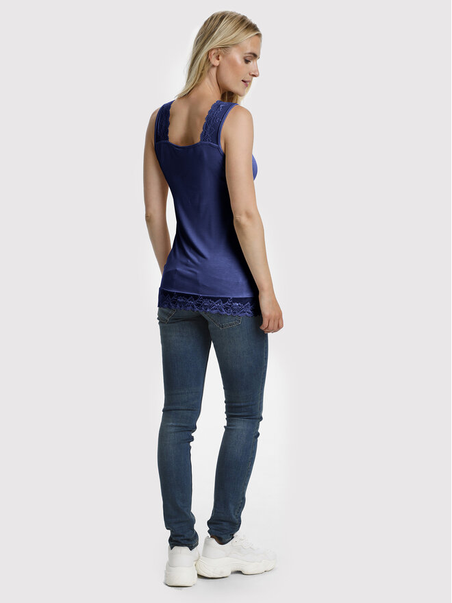 Cream Cream Top Florence 10600385 Dunkelblau Slim Fit