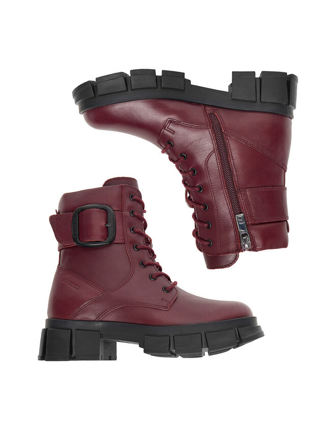 Badura Botines planos Badura EO-CI12-9092-08 Guinda/burdeos