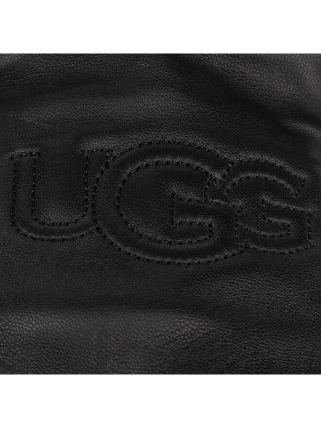 Ugg Дамски ръкавици Ugg W Classic Leather Logo Glove 19034 Черен
