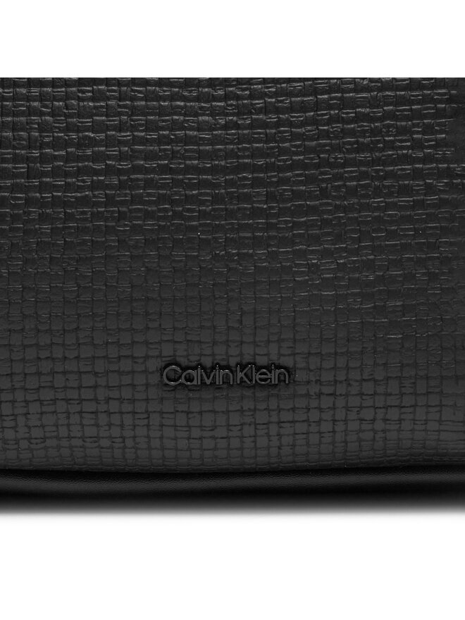 Calvin Klein Geantă Calvin Klein Ck Refine Shoulder Bag_Braid K60K612132 Negru