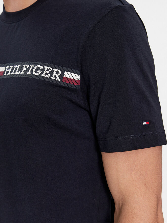 Tommy Hilfiger Tommy Hilfiger Majica Monotype MW0MW33688 Mornarsko modra Regular Fit