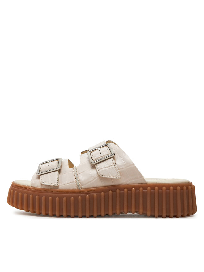 Clarks Şlapi Clarks Torhill Slide 26176430 Bej