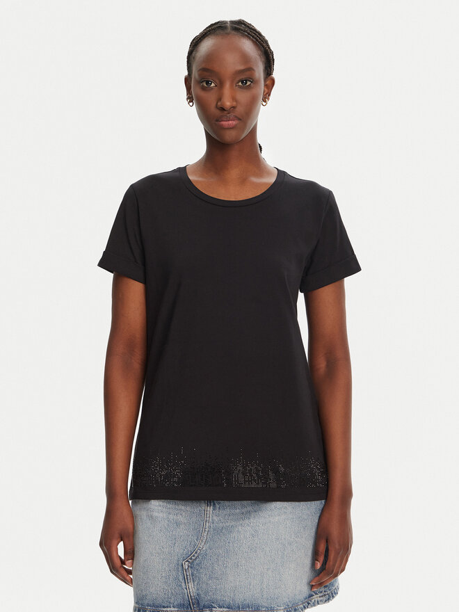 Liu Jo Sport Liu Jo Sport Póló TA5180 JS923 Fekete Regular Fit