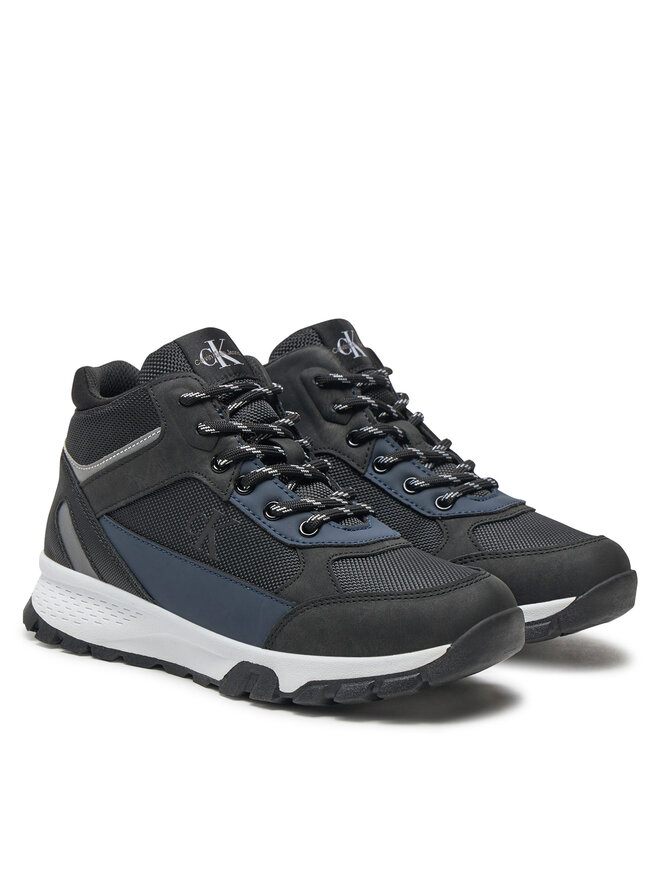 Calvin Klein Jeans Sneakersy Calvin Klein Jeans High Top Lace-Up Sneaker V3B9-81087-1492 S Černá