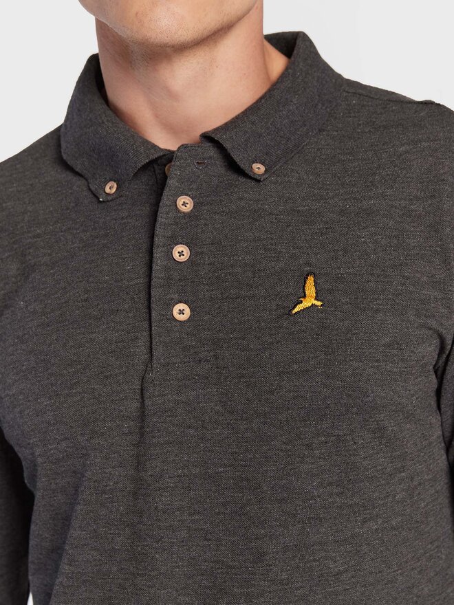Brave Soul Brave Soul Pólóing MLT-412WASHINGTN Szürke Slim Fit