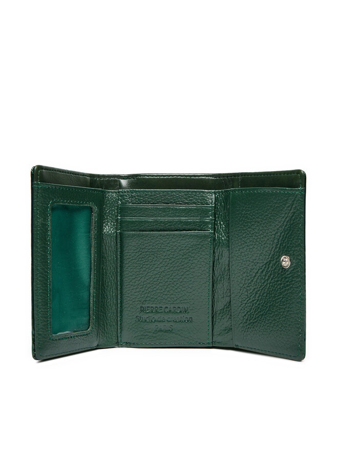Pierre Cardin Mały Portfel Damski Pierre Cardin 07 SHINY 117 Zielony