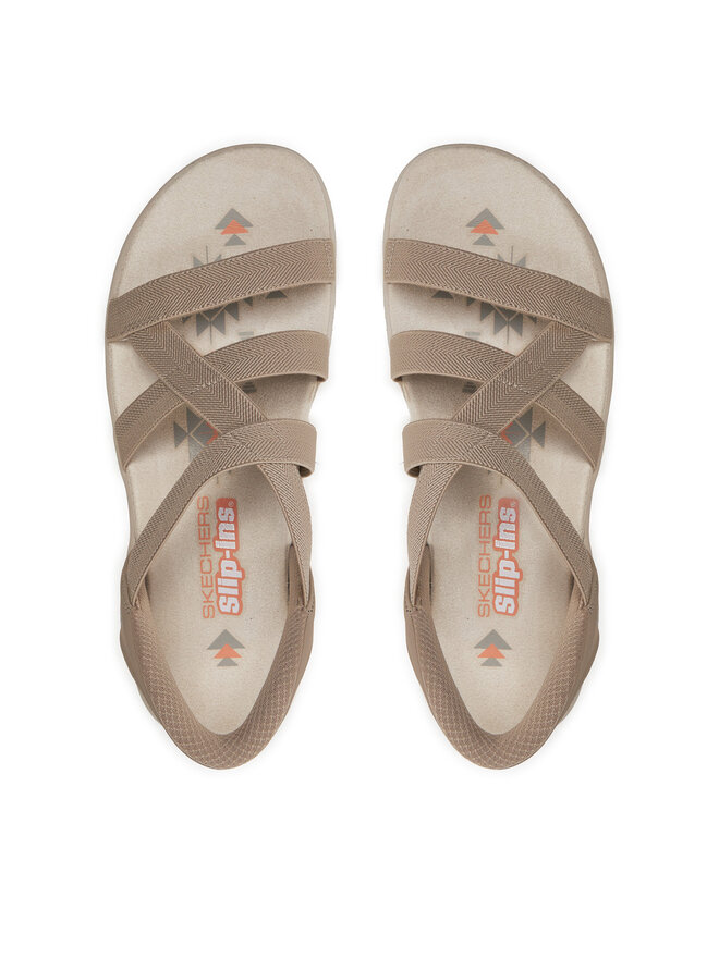 Skechers Σανδάλια Skechers Reggae Slim-Stretch Flex 163460/TPE Μπεζ