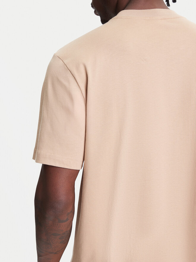 adidas adidas Marškinėliai Essentials Linear JX5709 Smėlio Regular Fit