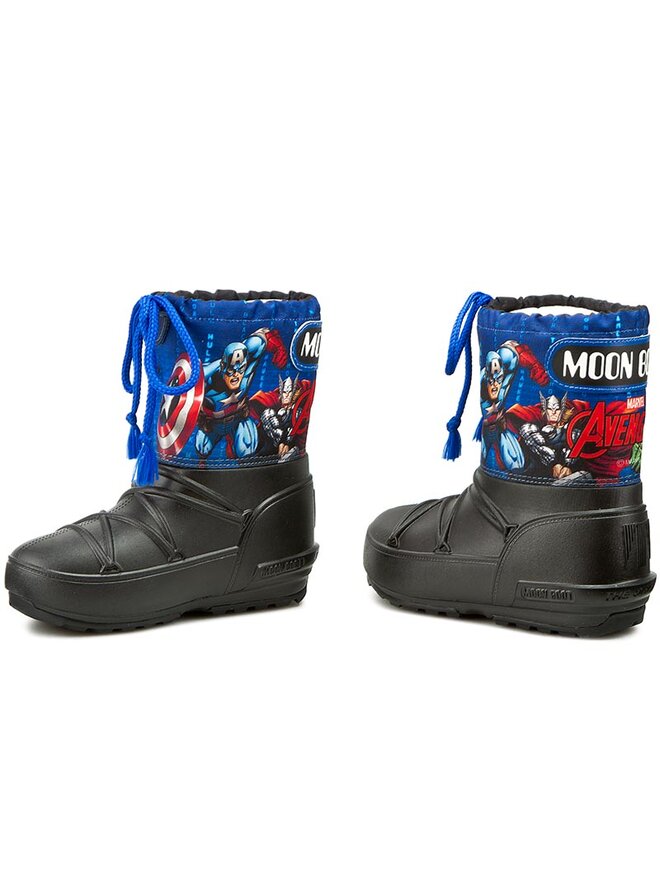 Moon Boot Schneeschuhe Moon Boot Pod Jr Avengers 34021000001 Black/Navy/Red