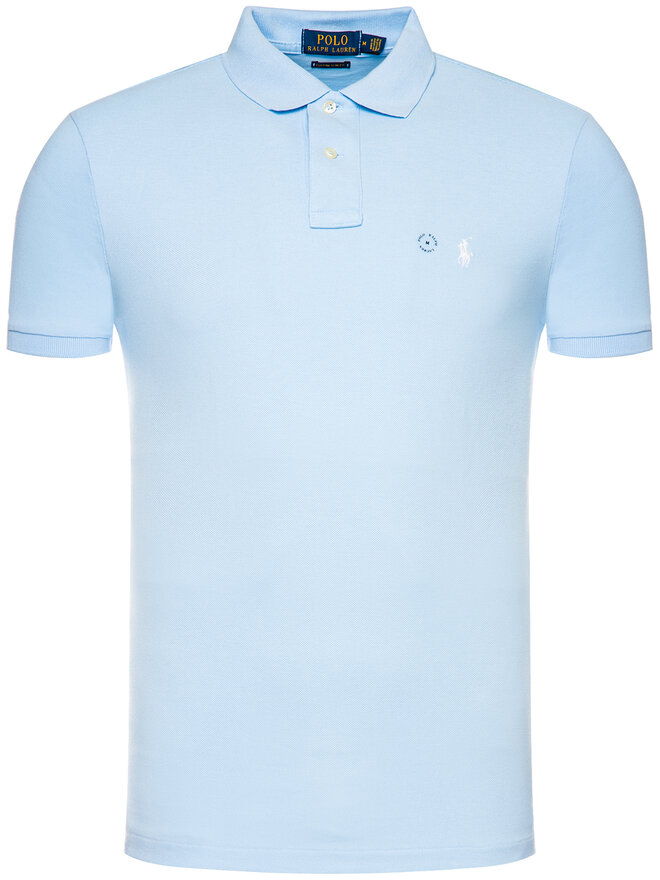 Polo Ralph Lauren Polo Ralph Lauren Поло Core Replen 710782592 Голубий Custom Slim Fit