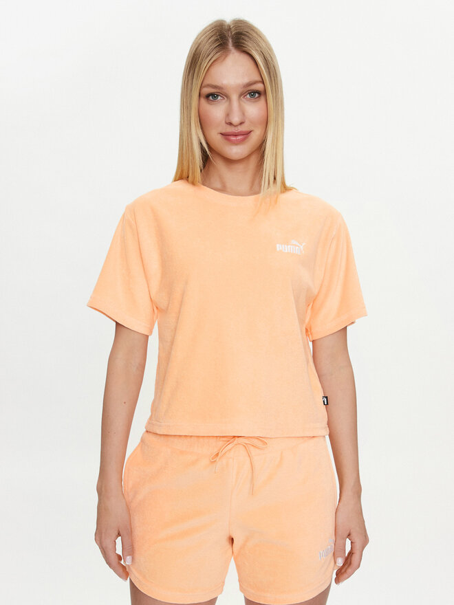 Puma Puma Marškinėliai Ess Elevated 677947 Oranžinė Regular Fit