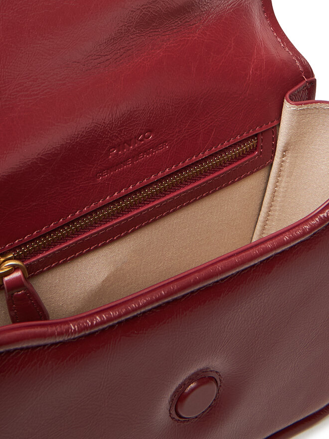 PINKO Kabelka PINKO Love Box Bag Fl Mini PE 25 PLTT 104297 A26J Bordó