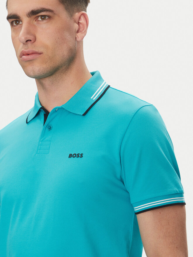 BOSS BOSS Poloshirt Paul 50506193 Türkisfarben Slim Fit