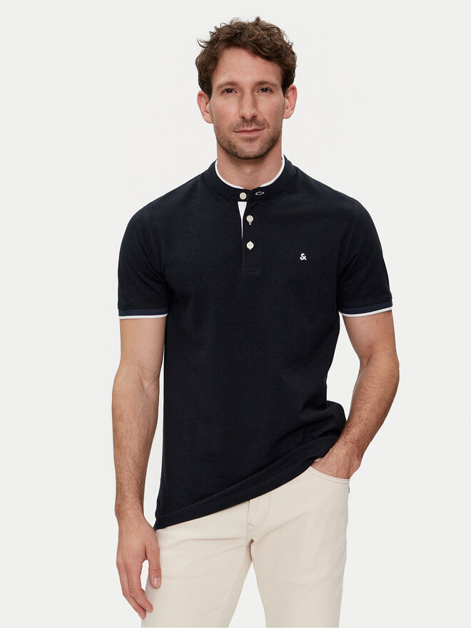 Jack&Jones Jack&Jones Pólóing Paulos 12199711 Sötétkék Slim Fit