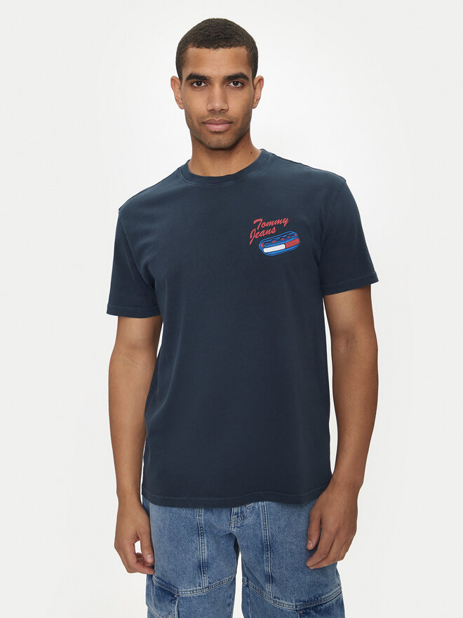 Tommy Jeans Tommy Jeans Póló Fun Novelty DM0DM18552 Sötétkék Regular Fit