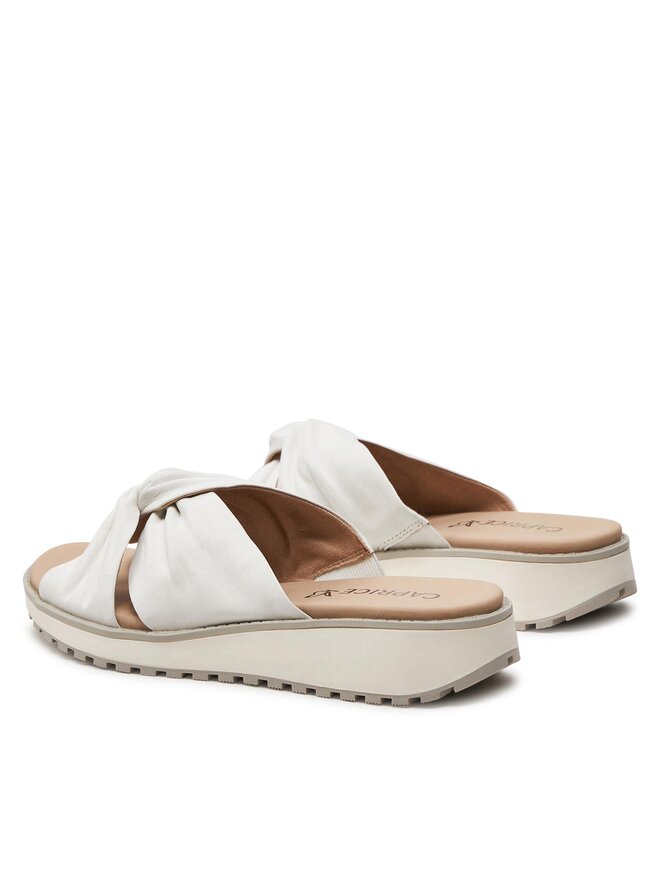 CAPRICE Ciabatte Donna Con G-Weite | Pantolette Comode In Pelle | Tacco 4.5 Cm