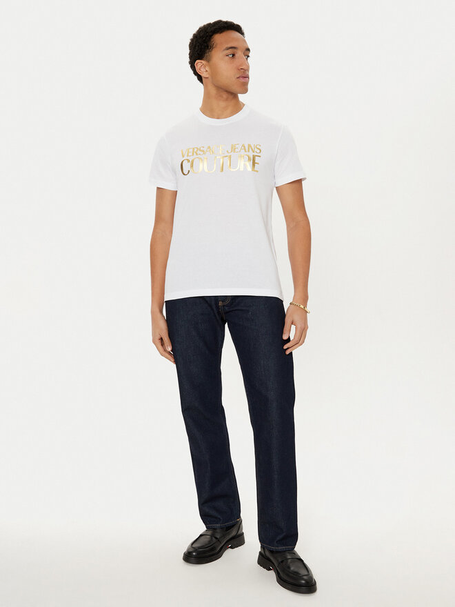 Versace Jeans Couture Versace Jeans Couture T-Shirt 78GAHT05 Weiß Regular Fit