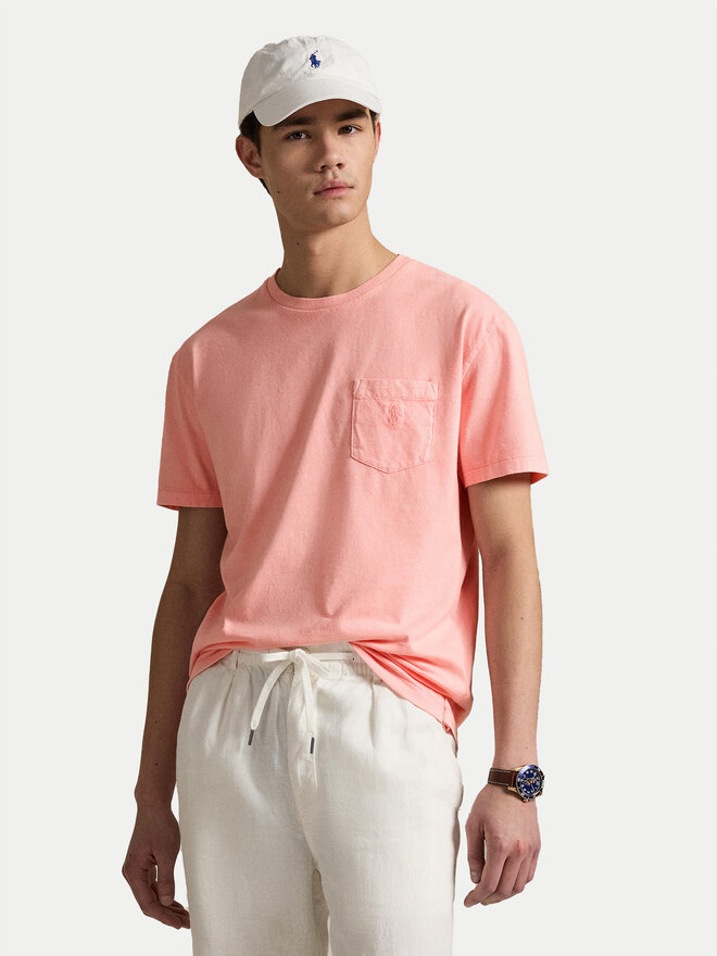 Polo Ralph Lauren Polo Ralph Lauren T-Shirt 710969628005 Ροζ Custom Slim Fit