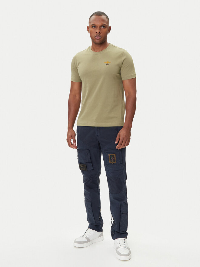 Aeronautica Militare Aeronautica Militare Camiseta 252TS1580UJ00372 Verde Regular Fit
