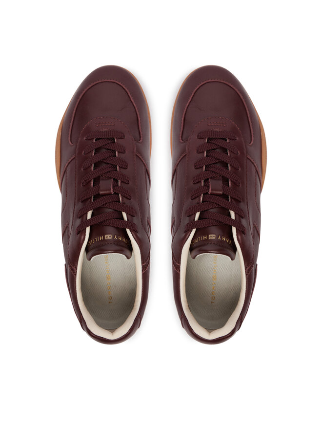 Tommy Hilfiger Sneakers Tommy Hilfiger Th Vintage Low Runner Leather FW0FW09485 Braun