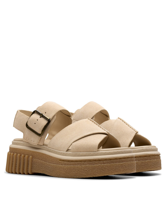 Clarks Szandál Clarks Evamar Wish 26181202 Bézs