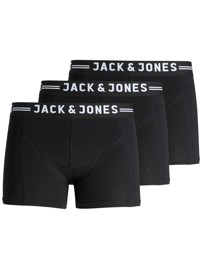 Jack&Jones Jack&Jones Σετ μποξεράκια 3 τμχ Sense 12081832 Μαύρο