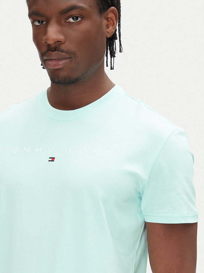 Tommy Jeans Tommy Jeans Футболка Linear Logo DM0DM20744 Зелений Regular Fit