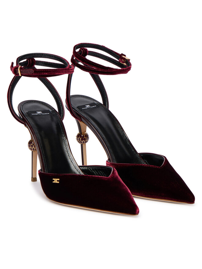 Elisabetta Franchi Tacón de aguja Elisabetta Franchi SA-74L-57E2-EA4 Guinda/burdeos