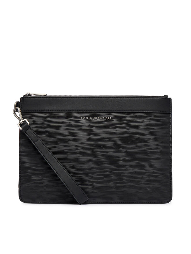 Tommy Hilfiger Umhängetasche Tommy Hilfiger Th Business Saffiano Pouch AM0AM14823 Schwarz