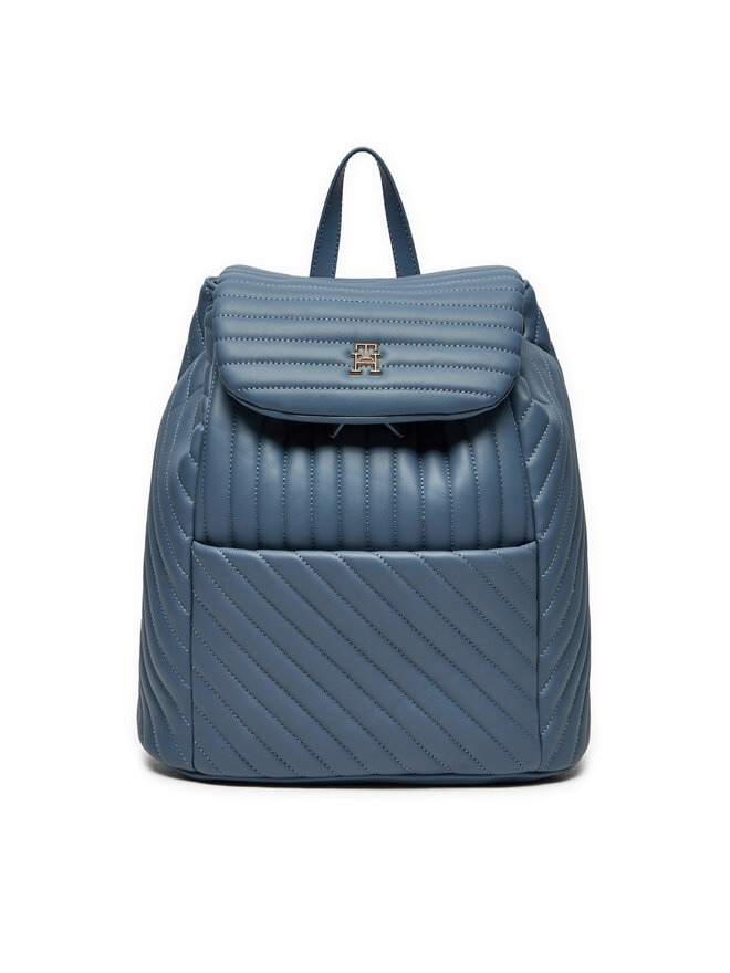 Tommy Hilfiger Rucsac Tommy Hilfiger Poppy Reform Flap Backpack Qu AW0AW17014 Albastru