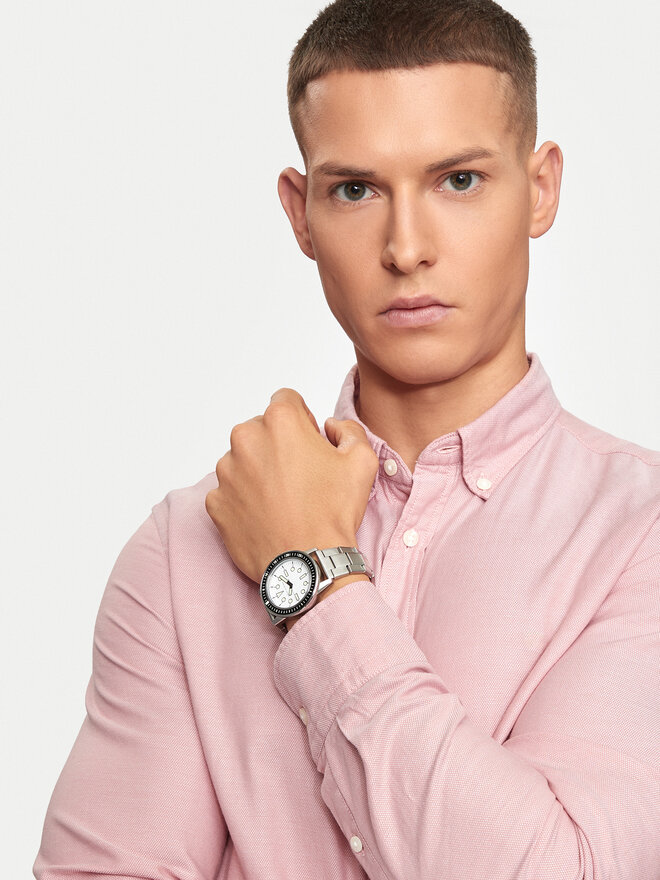 Armani Exchange Zegarek Armani Exchange Leonardo AX1853 Srebrny