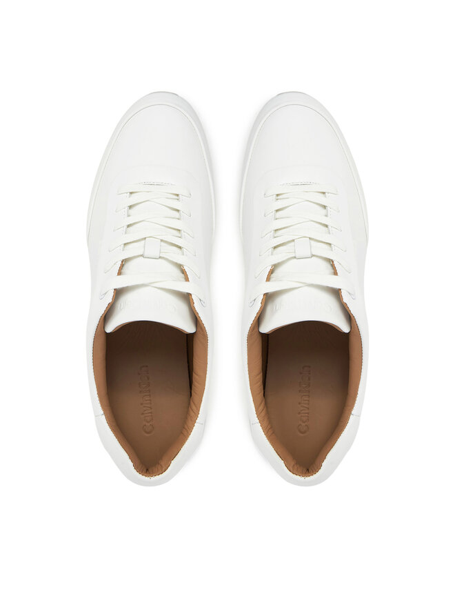 Calvin Klein Sneakers Calvin Klein Low Prof Runn Laceup Rubb Lth HM0HM01707 Weiß