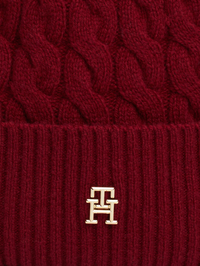 Tommy Hilfiger Czapka Tommy Hilfiger Naval AW0AW16629 Czerwony