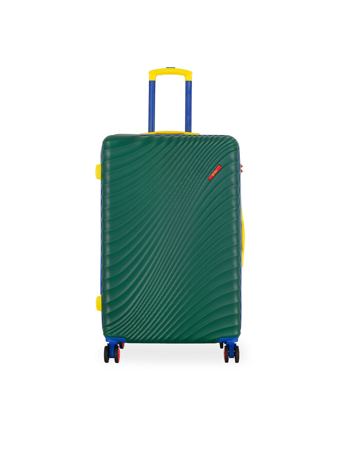 Semi Line Μεγάλη Βαλίτσα Semi Line T5936-3 Πράσινο