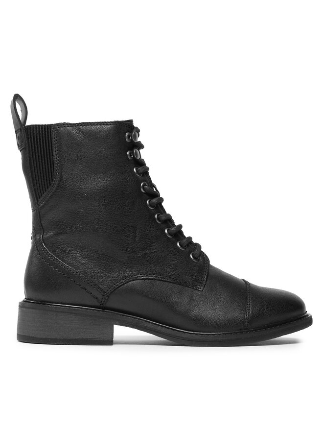 Clarks Polokozačky Clarks Cologne Lace 261747754 Černá