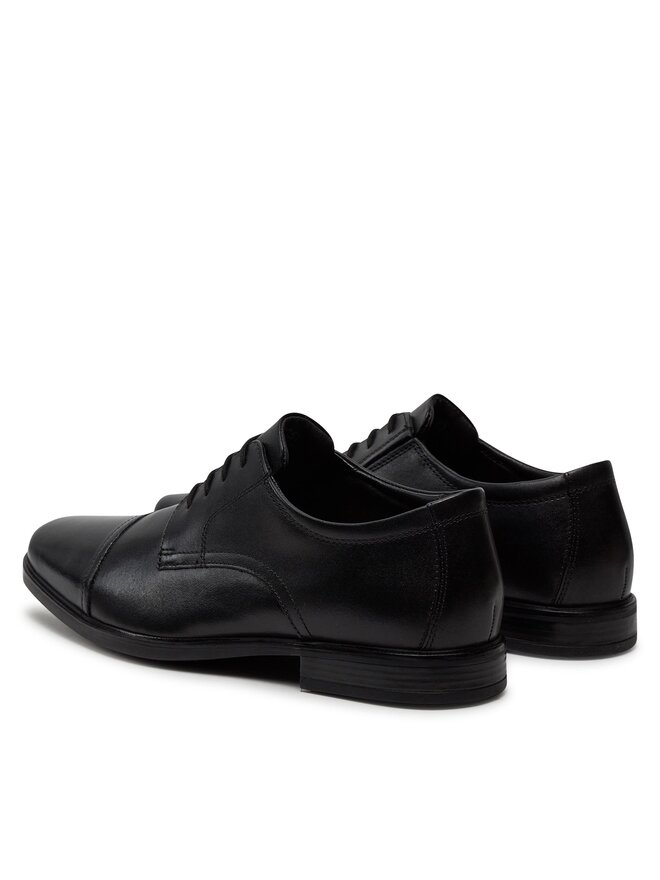 Clarks Półbuty Clarks Howard Cap 261620127 Czarny