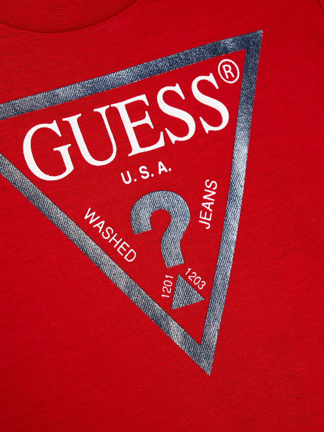 Guess Guess Marškinėliai L73I55 K8HM0 Raudona Regular Fit