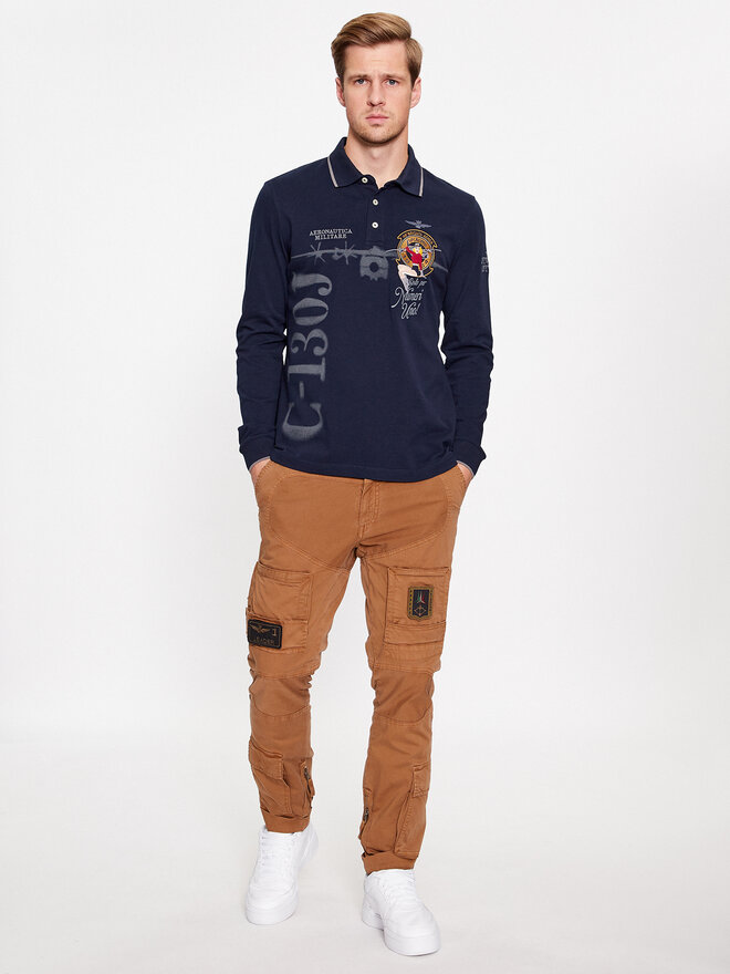 Aeronautica Militare Aeronautica Militare Poloshirt 232PO1742P318 Dunkelblau Regular Fit