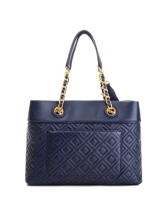 Sac a main Tory Burch Fleming Small Tote 48892 Bleu marine chaussures